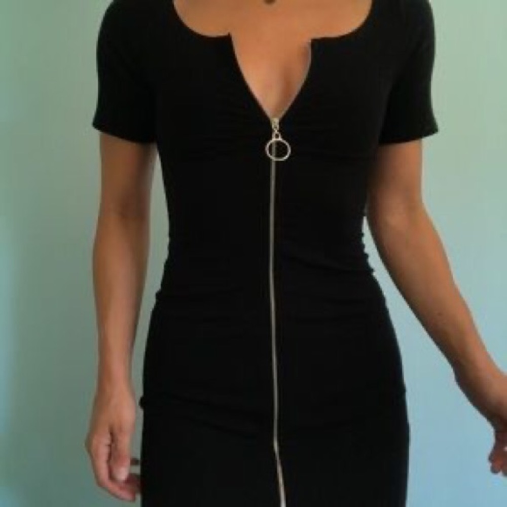 Black Reformation “Raina” zipper Dress